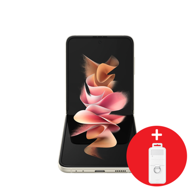 SAMSUNG Smartphone Z Flip 3 6.7" 8Go 256Go Android 5G Dual Sim 10Mpx 12Mpx 12Mpx Cream 12M