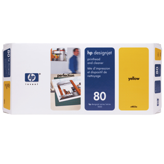 HP 80 Yellow DesignJet Printhead/Printhead CleanerHP DesignJet 1000/1050/1055